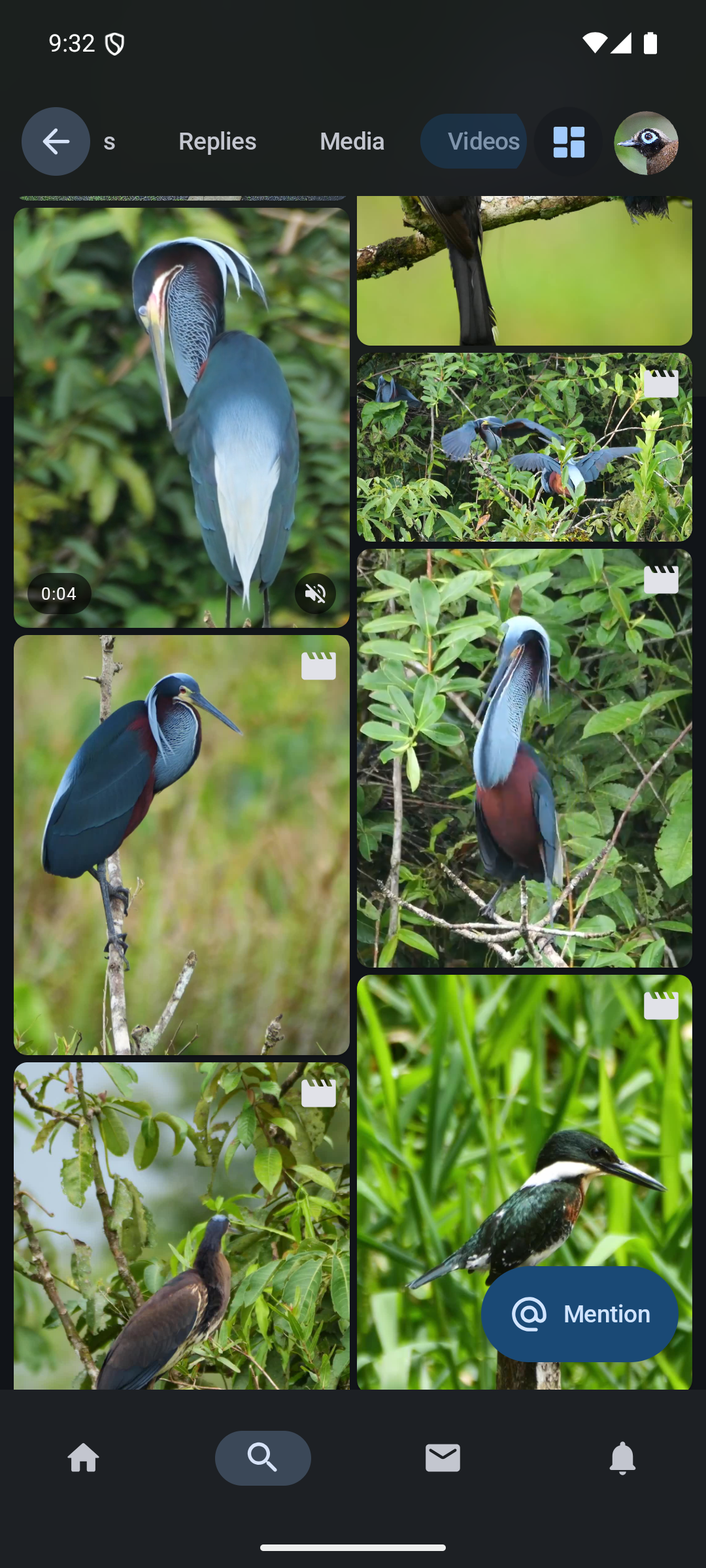 Animation of a reel feed on mobile